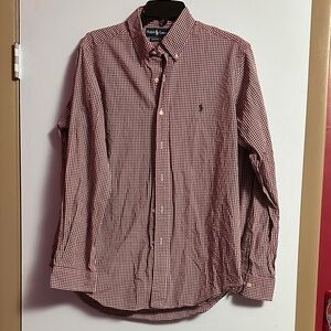 Ralph Lauren Red and White Checkered Shirt